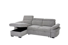 Hudson Universal Corner Sofa Bed - Grey