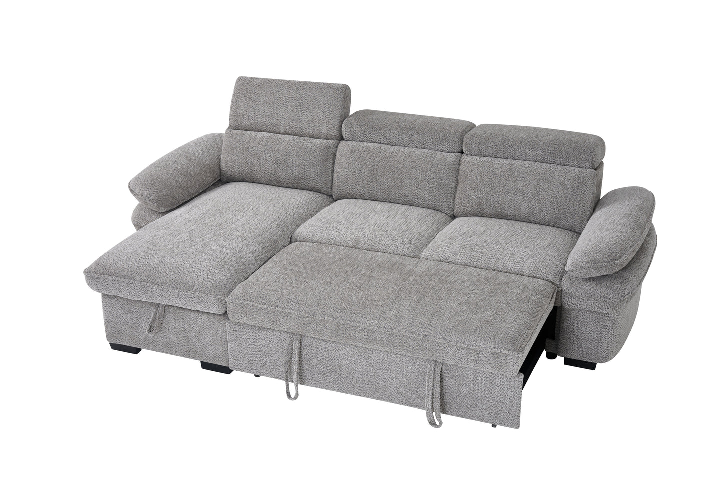 Hudson Universal Corner Sofa Bed - Grey