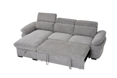 Hudson Universal Corner Sofa Bed - Grey