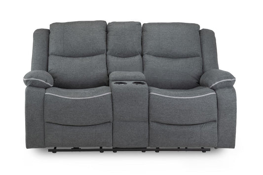 Harald Electric Recliner 2 Seater Sofa - Graphite
