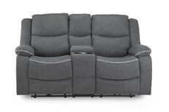 Harald Electric Recliner 2 Seater Sofa - Graphite