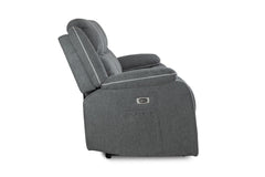 Harald Electric Recliner 3 Seater Sofa - Graphite
