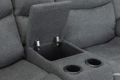 Harald Electric Recliner 2 Seater Sofa - Graphite