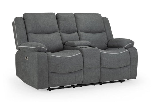 Harald Electric Recliner 2 Seater Sofa - Graphite