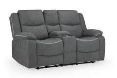 Harald Electric Recliner 2 Seater Sofa - Graphite
