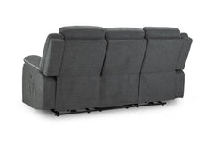 Harald Electric Recliner 3 Seater Sofa - Graphite