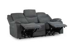 Harald Electric Recliner 3 Seater Sofa - Graphite