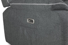 Harald Electric Recliner 3 Seater Sofa - Graphite