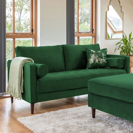 Harper Sofa Plush Green 3 Seater