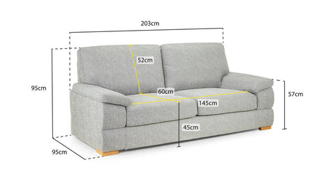 Hartnell 3 Seater Sofa