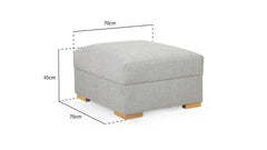 Hartnell Footstool Sofa