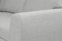 Hugo Corner Sofa - Silver
