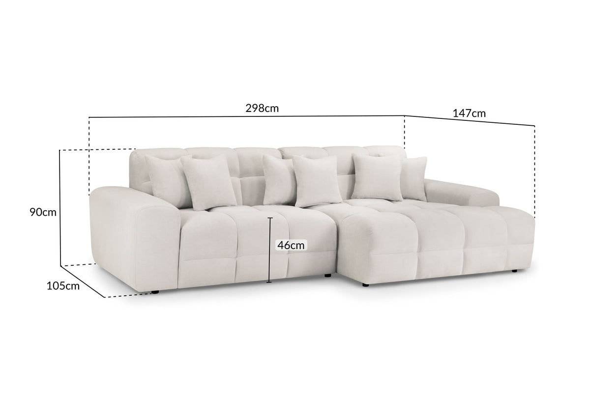 Jacob Sofa Beige Left Hand Facing Corner