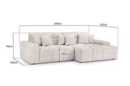 Jacob Sofa Beige Left Hand Facing Corner