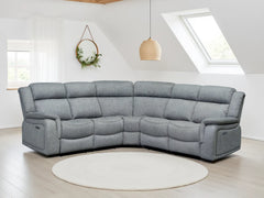 Linden Recliner Sofa Grey Large Corner