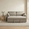 Alfie Beige Chenille Fabric 3 Seater Sofabed