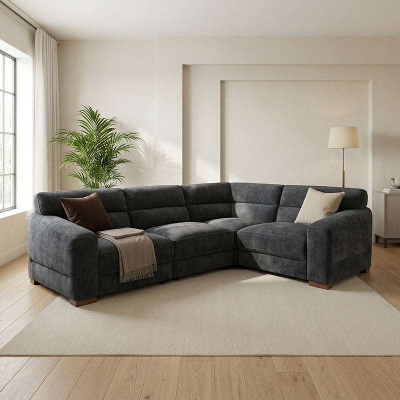 Chicago Sofa Charcoal Modular Corner Sofa