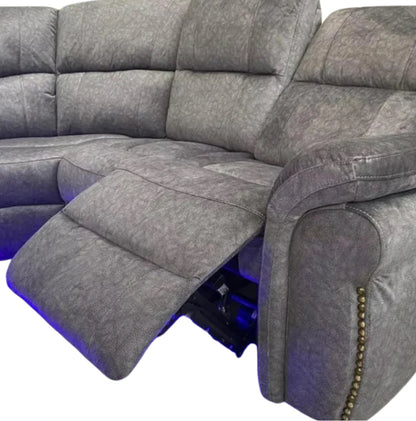 Atlanta Electric Recliner Corner Sofa Micro Fibre Fabric