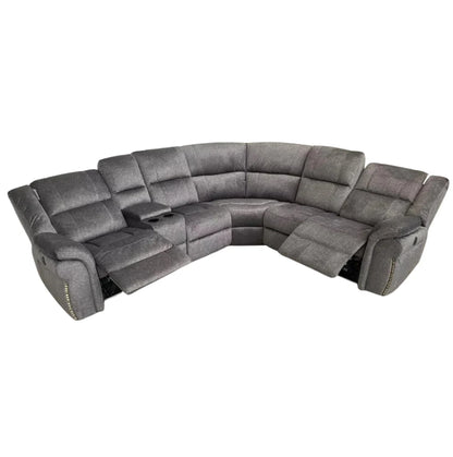 Atlanta Electric Recliner Corner Sofa Micro Fibre Fabric