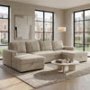 Como U Shape Corner Sofabed - Beige
