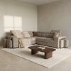 Amy Corner Sofa With Ottomans - Beige