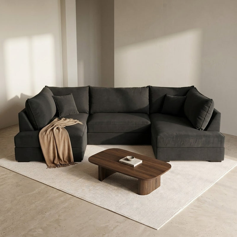 Carnaby Sofa Black U Shape Corner