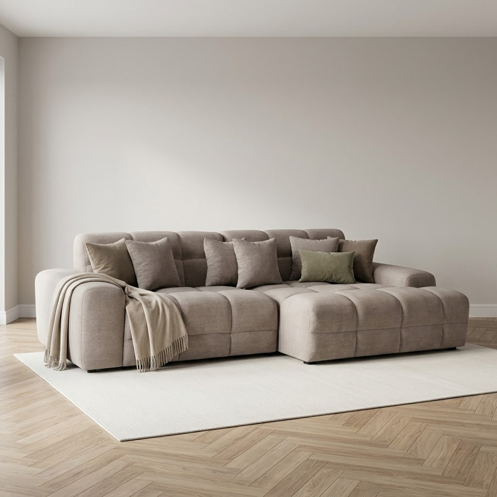 Jacob Sofa Latte Right Hand Facing Corner