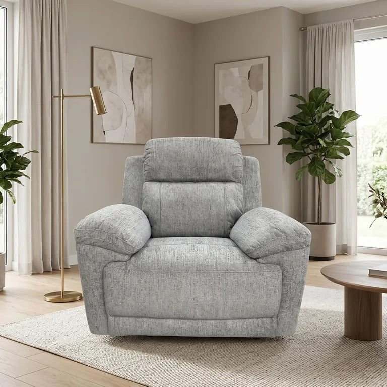 Owen Electric Recliner Armchair Sofa - Grey