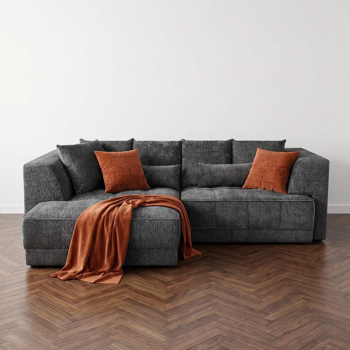 Brooklyn Electric Storage Left Hand Sofa Bed - Dark Grey Pre-Order