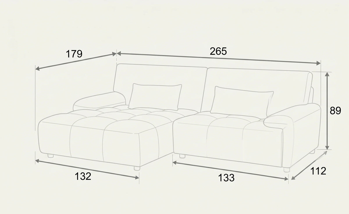 Oakham Universal Corner Sofa - Beige