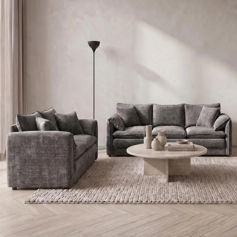 Solaya 3+2 Seater Sofa - Grey