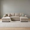 Como U Shape Sofa Bed - Beige