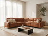 Resillience Power Electric Corner Sofa - Tan Leather