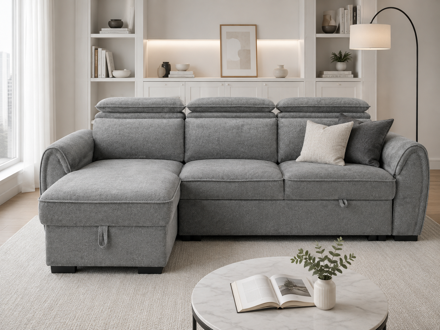 Montrose Universal Storage Sofa Bed - Dark Grey