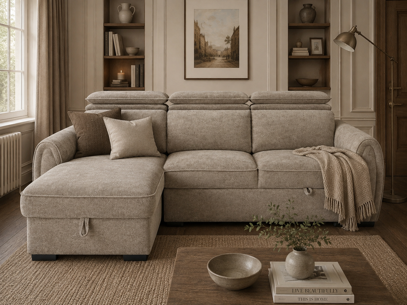 Montrose Universal Storage Sofa Bed - Mushroom