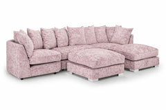 Bishop Alaska Pink U Shape Sofa