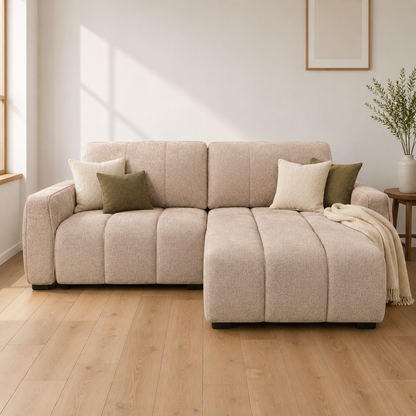 Portland Universal Storage Sofa Bed -  Beige