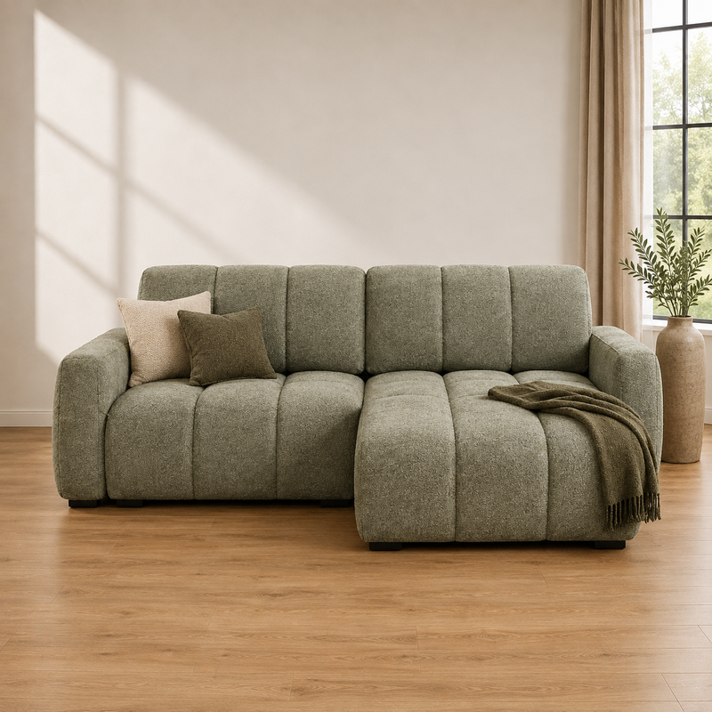 Portland Universal Storage Sofa Bed -  Green