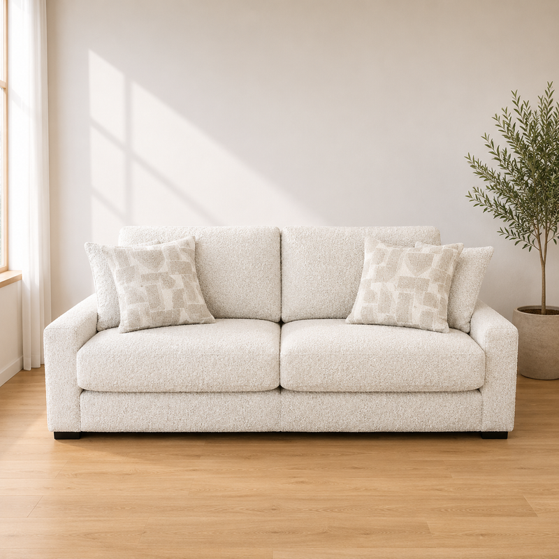 Douglas Beige 3 Seater Sofa