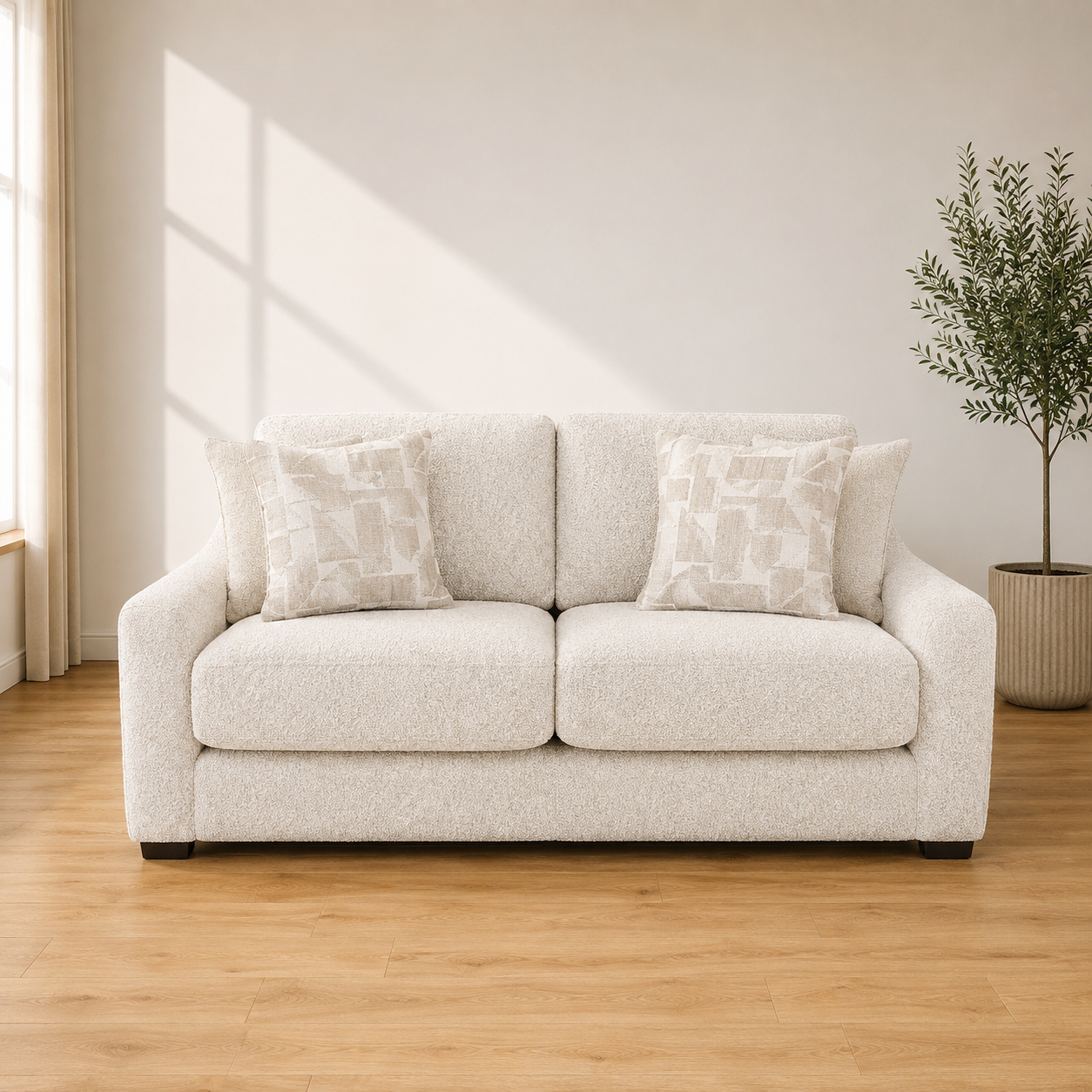 Douglas Beige 2 Seater Sofa
