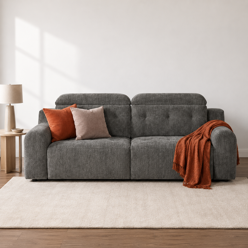Harrison Electric Sofa Bed - Charcoal