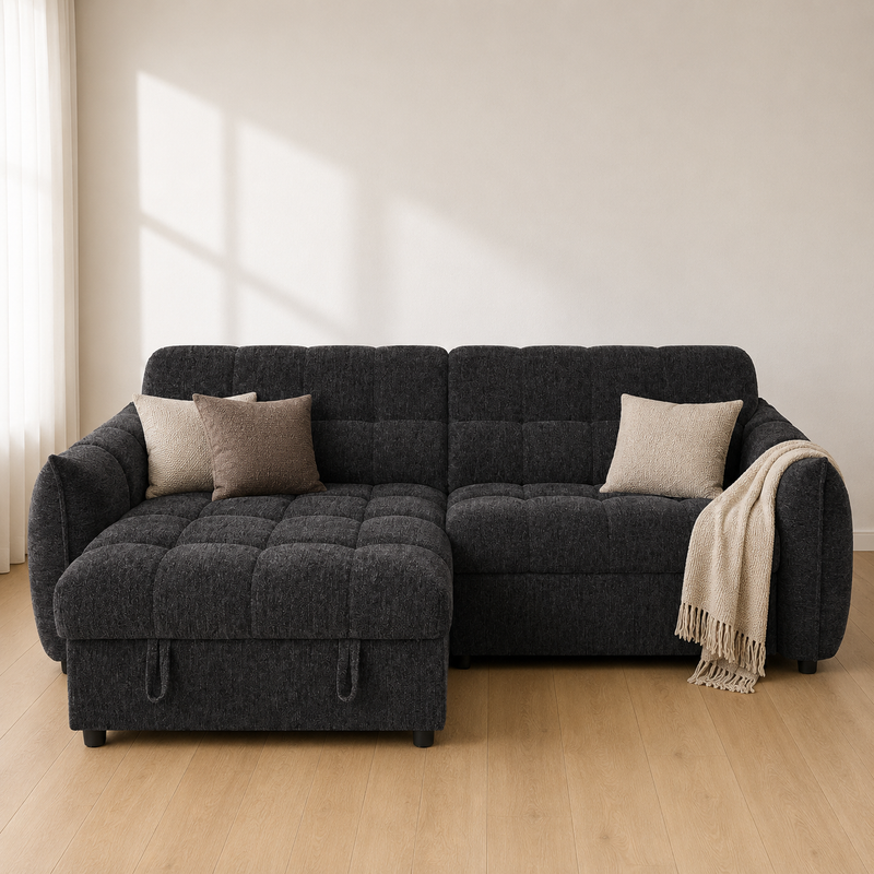 Florida Universal Storage Sofa Bed - Black