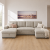 Como U Shape Sofa Bed - Beige