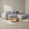 Azzuro Corner Sofa Bed With Storage - Universal Chaise - Plush Velvet  - Grey
