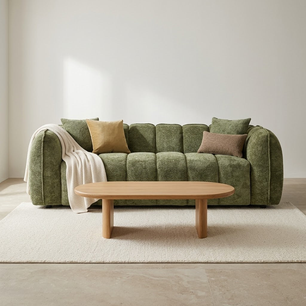 Venice 3+2+1 Sofa - Olive Green
