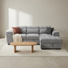 Alaya Storage L Shape Sofa Bed - Grey