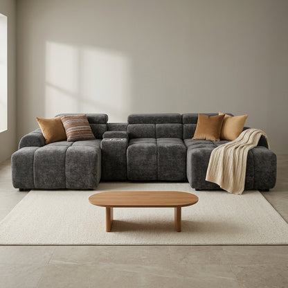 Vermont Dark Grey Electric Power Sofa Bed