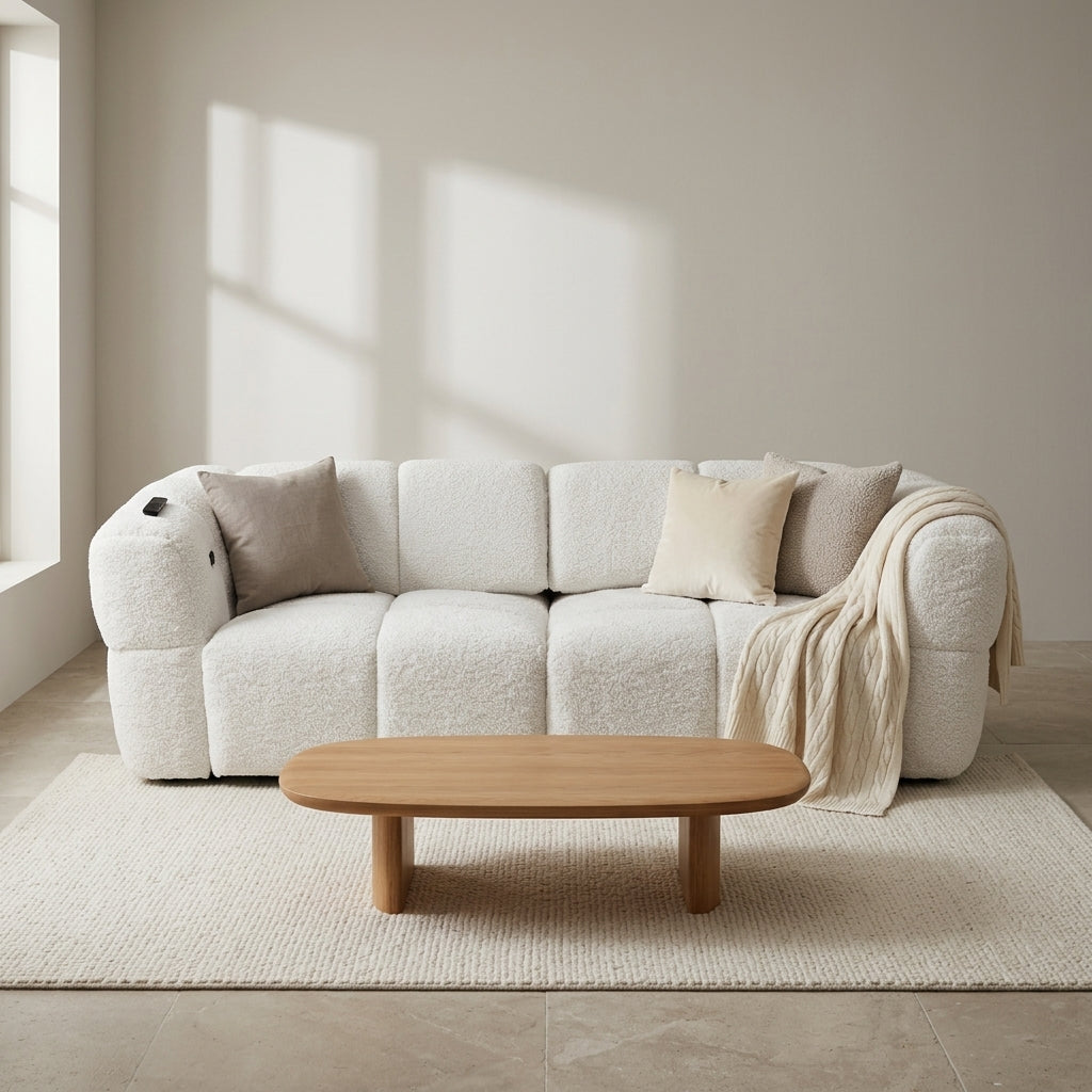 Ventura Power Slider Sofa Bed - Beige