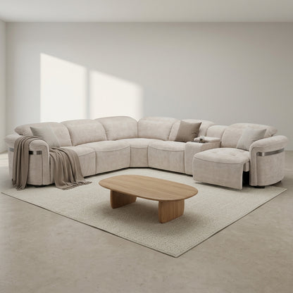 Bicester LED Modular Power Recliner Corner Sofa - Limited Edition