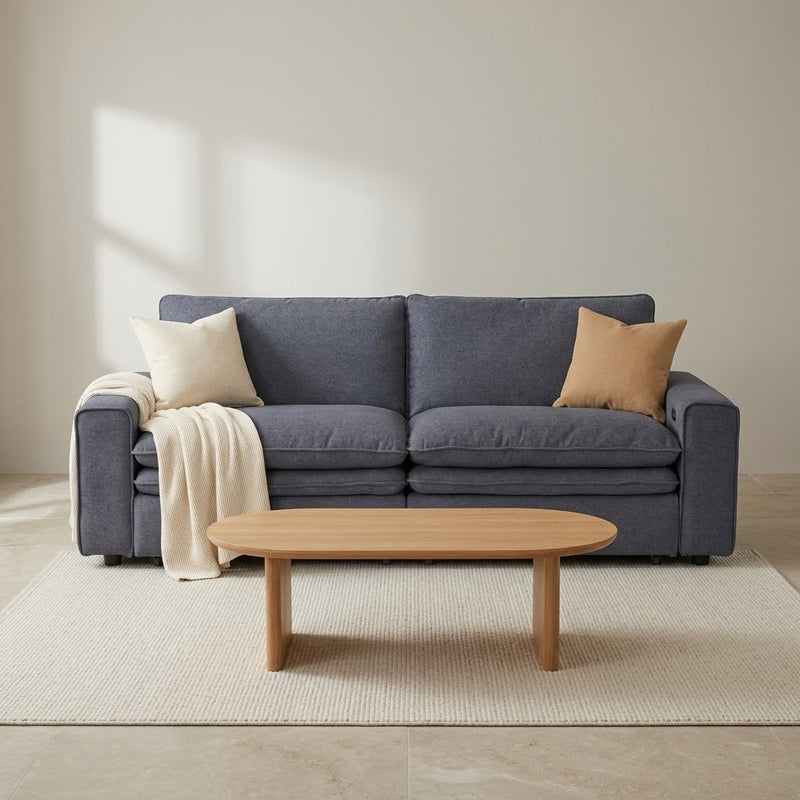 Florence Cloud Electric Seat Extension Sofa Bed - Grey